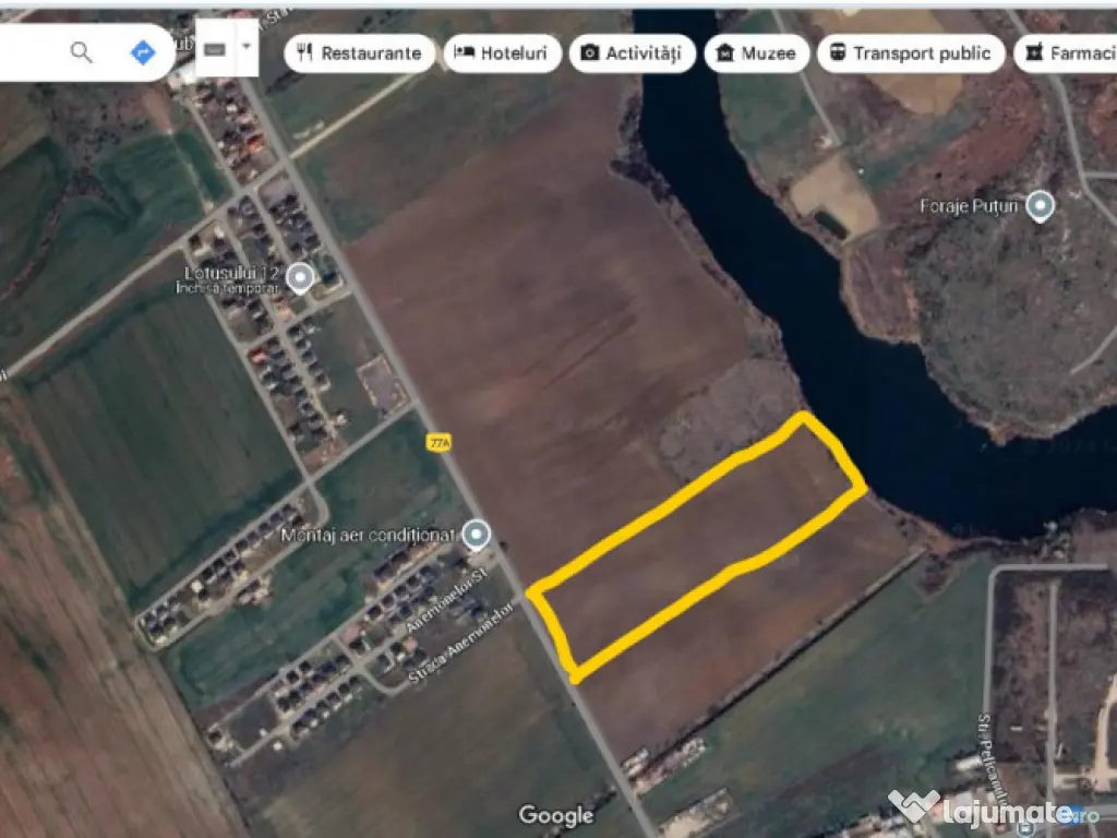 Teren pentru proiect de case in Buftea, cu deschidere la lac 