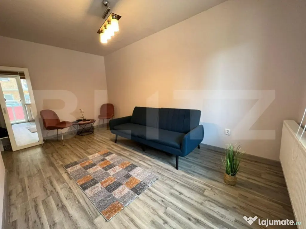 Apartament 2 camere, decomandat, 50 mp, parcare, zona Terra