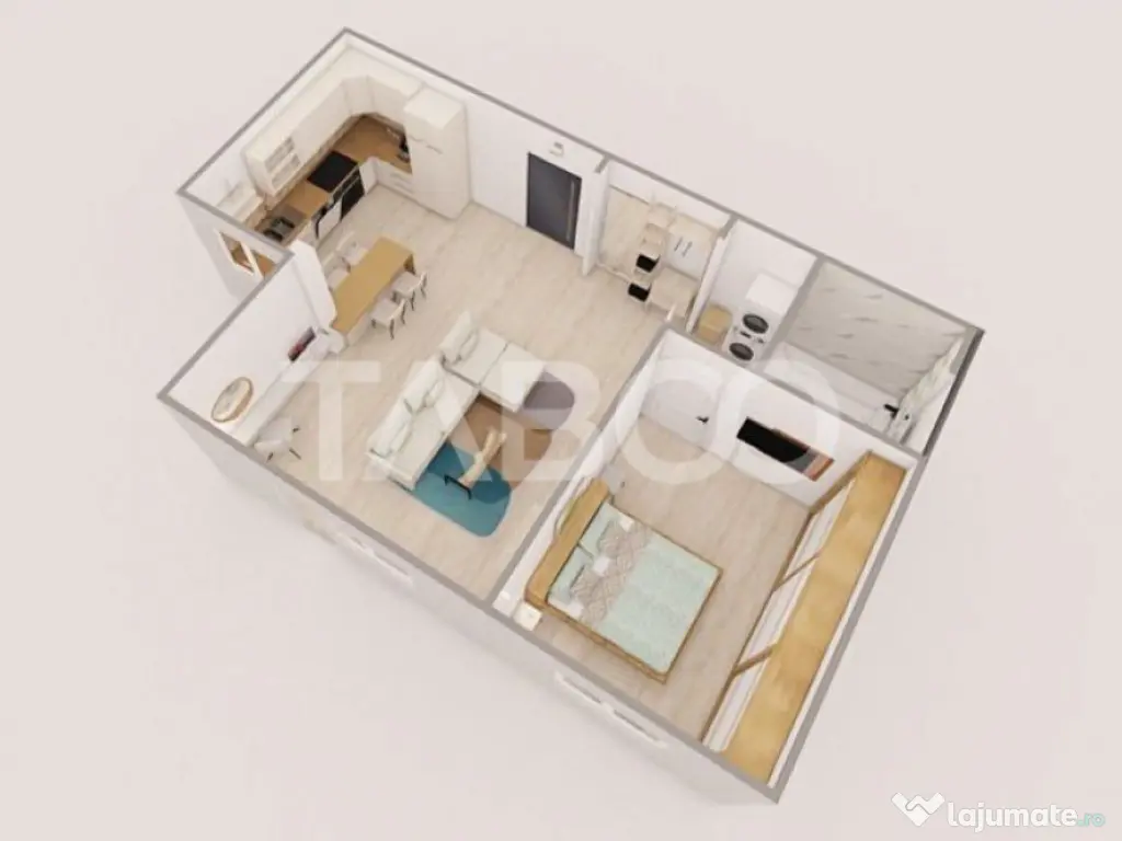 UNIC IN SIBIU !! Apartament 2 camere zona Rahovei 60 mpu eta 