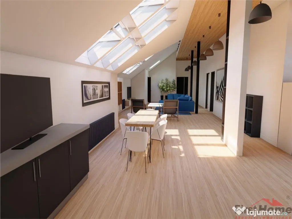 Penthouse, etaj1, 200 mp, MOBILAT SI UTILAT DE LUX, centru 