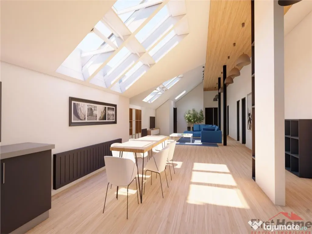 Penthouse, etaj1, 200 mp, MOBILAT SI UTILAT DE LUX, centru 