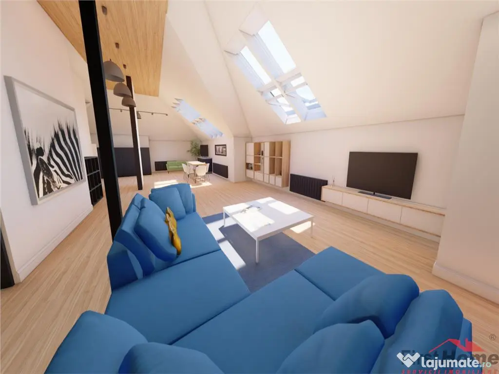 Penthouse, etaj1, 200 mp, MOBILAT SI UTILAT DE LUX, centru 