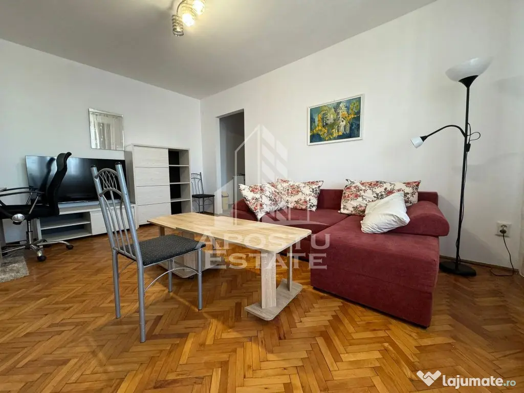 Apartament ultracentral cu 2 camere semidecomandat