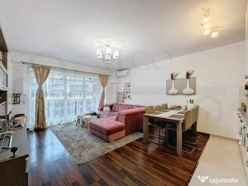 2 camere in bloc nou, 55 mp, terasa 11 mp, garaj, Buna Ziua 