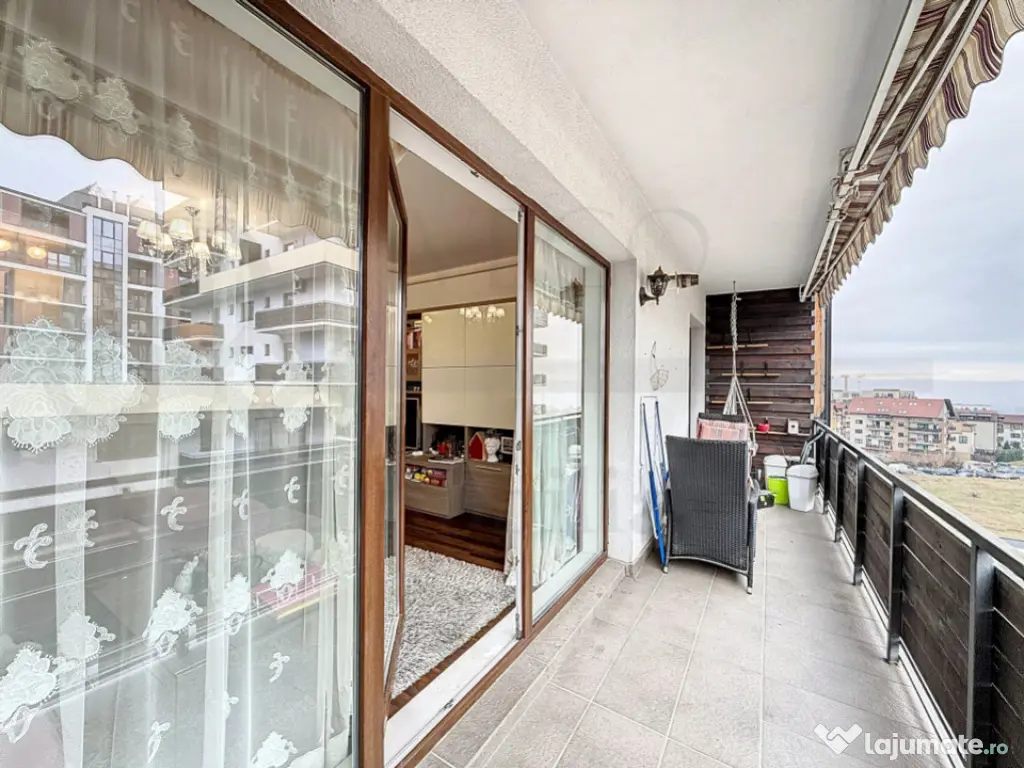 2 camere in bloc nou, 55 mp, terasa 11 mp, garaj, Buna Ziua 