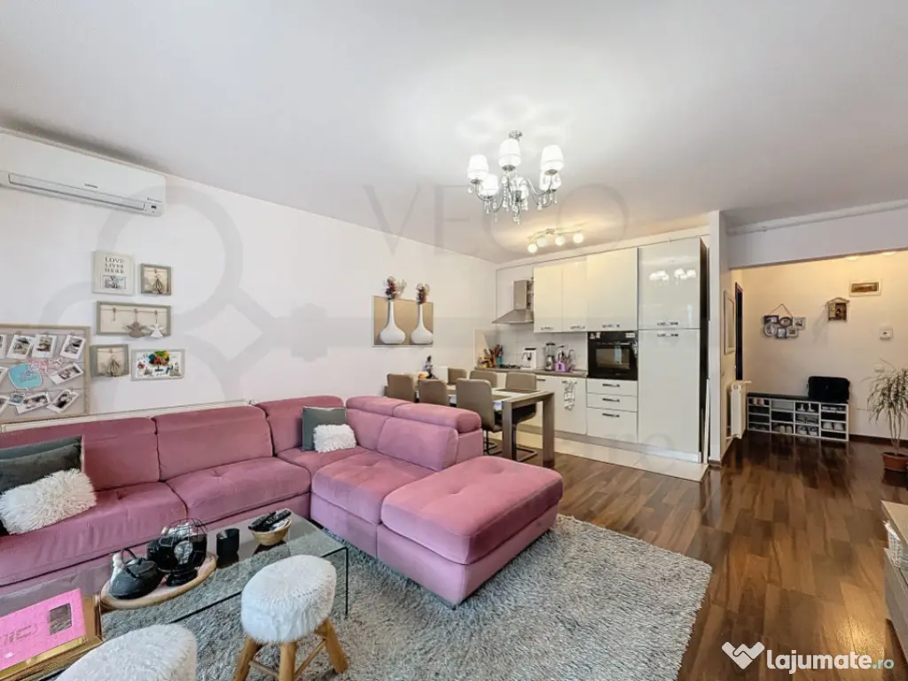 2 camere in bloc nou, 55 mp, terasa 11 mp, garaj, Buna Ziua 