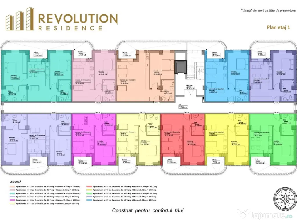 COMISION 0% - Apartamente 3 camere - str. Lupului nr 10,Baia Mare 