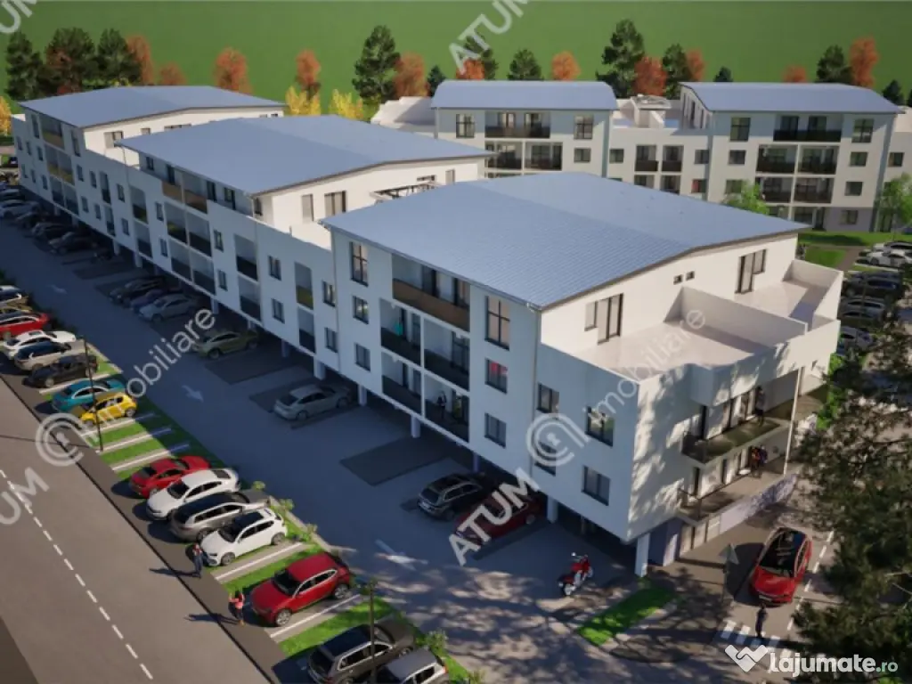 Apartament cu 3 camere 2 balcoane etaj 1 in Selimbar zona Tr 