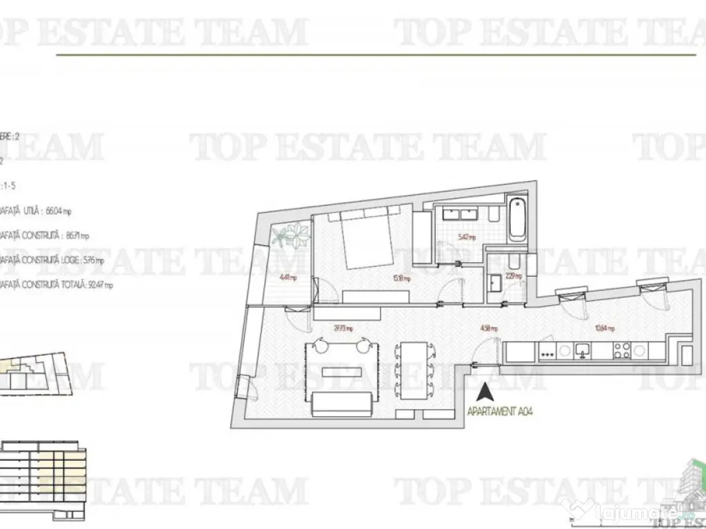 Apartament 2 Camere, bloc Boutique, Bucuresti, Parcul Oper 