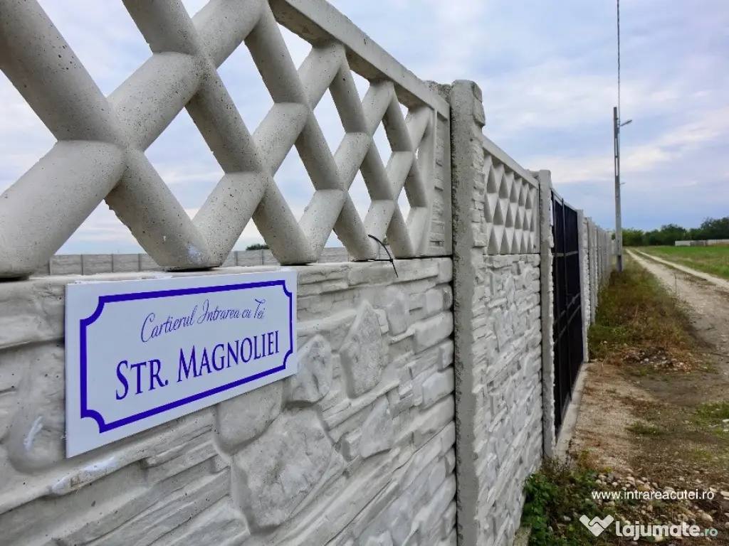 Terenuri cu curent, gaze, in rate 500€/luna langa Crevedia, Buftea 