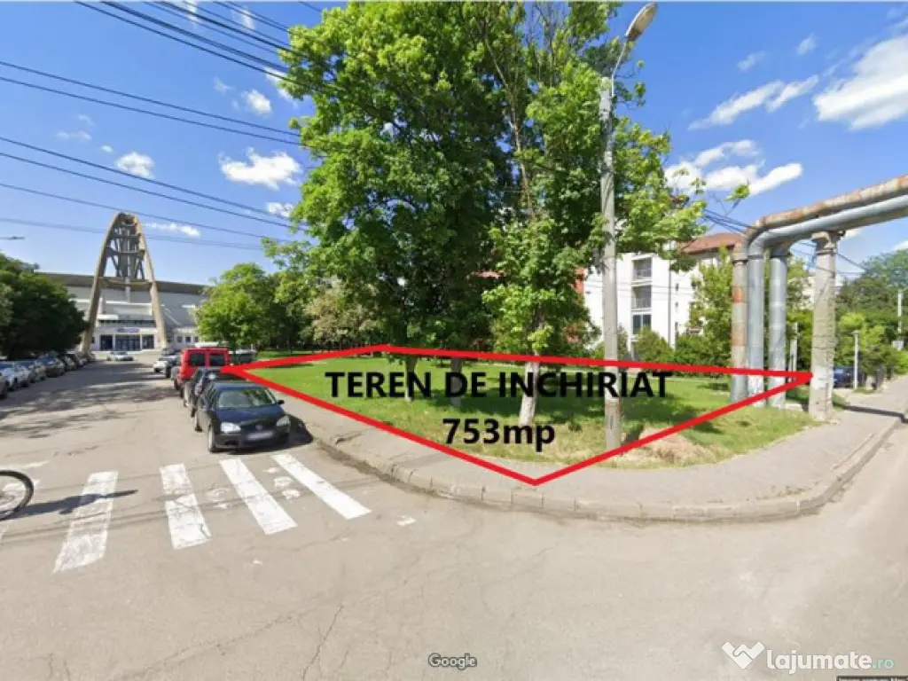 Teren de inchiriat - str. Stadionului - 753mp 