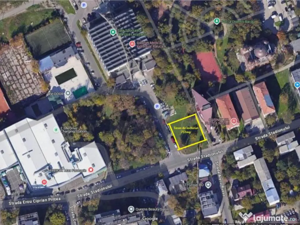 Teren de inchiriat - str. Stadionului - 753mp 
