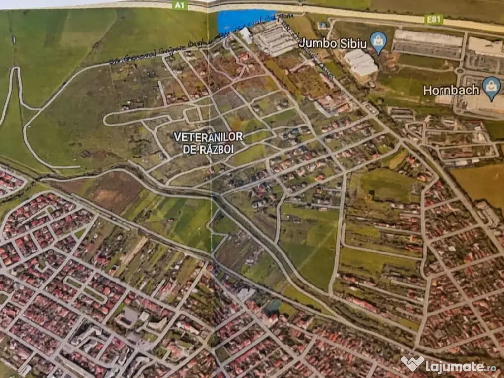 Teren pentru bloc intravilan Sibiu zona Veterani 