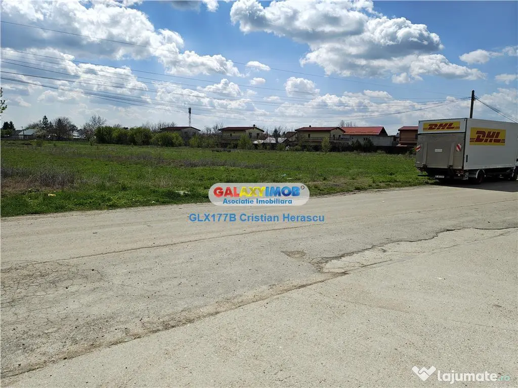 Teren constructii Buftea 2307 MP deschidere 27 ml 