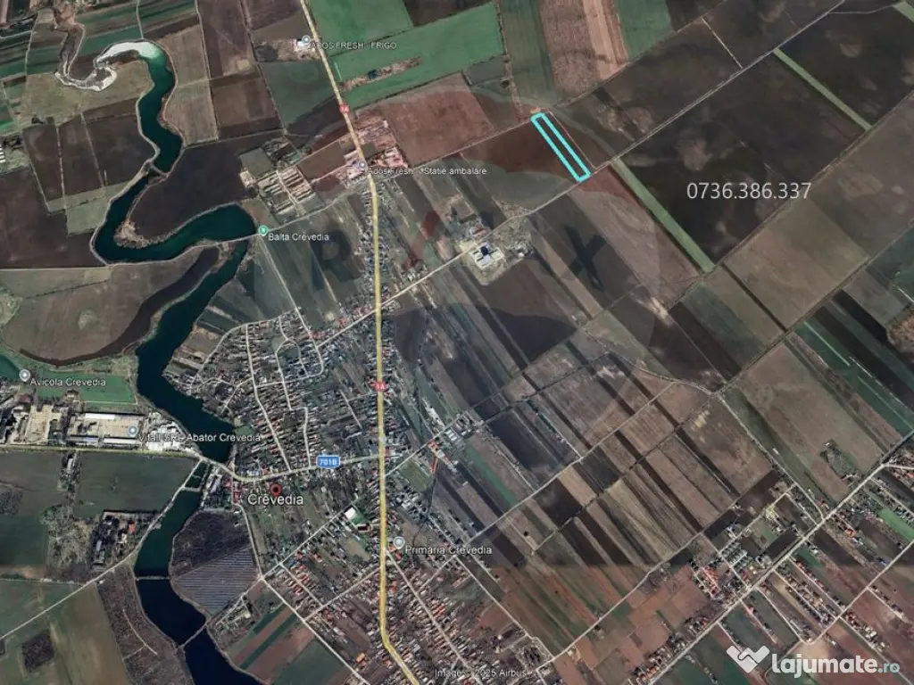 Teren intravilan 11368 mp, Crevedia / Calea Crevedia Noua 