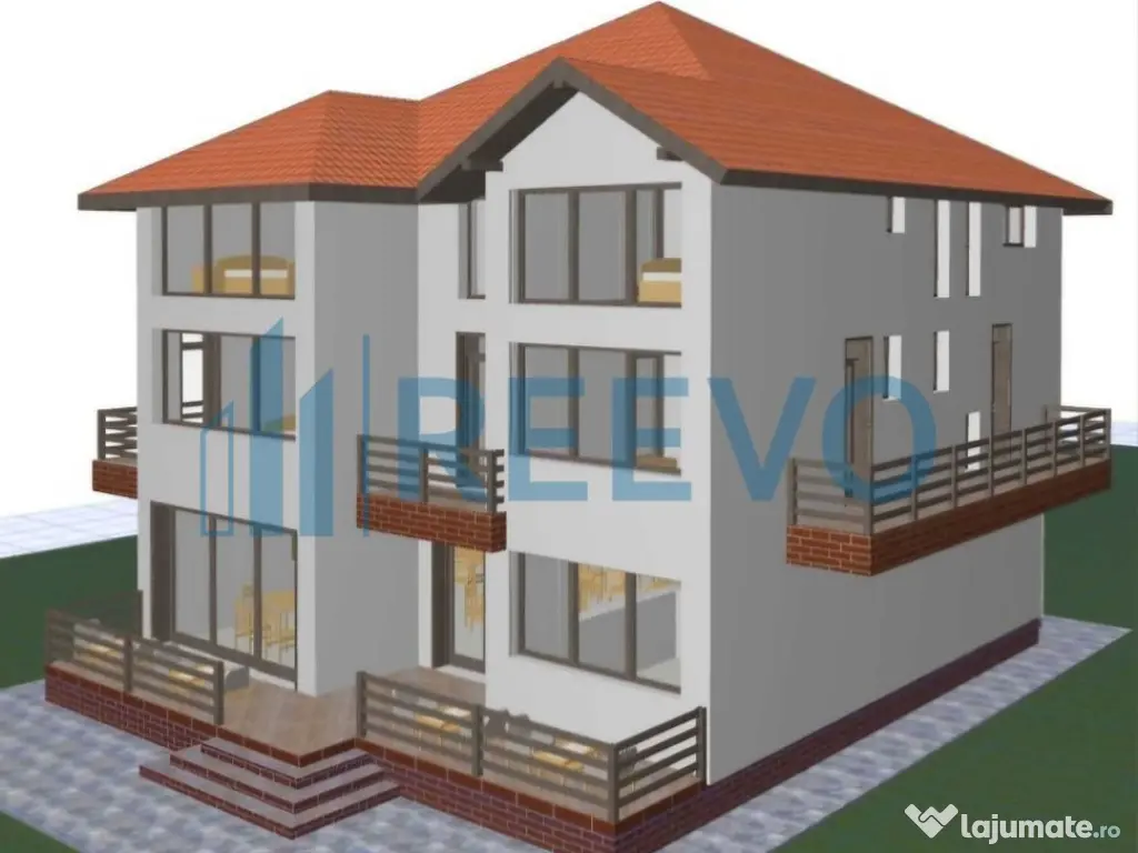 Pensiune/Vilă la roșu P+E+M în Sărata