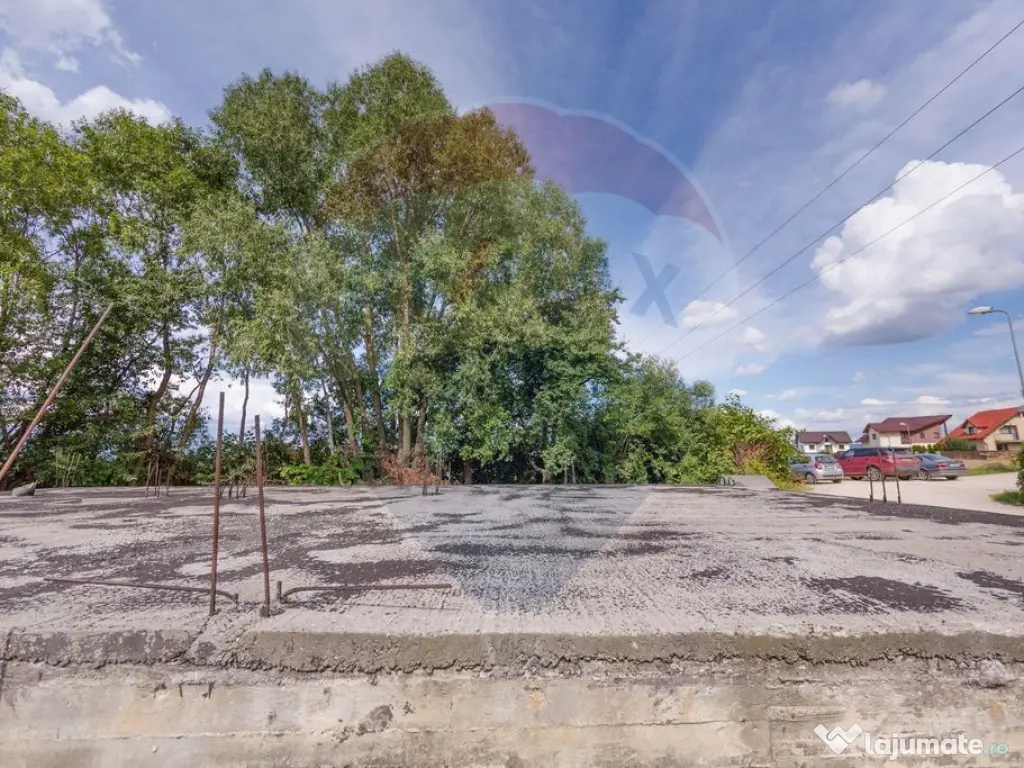 Teren intravilan cu fundație, proiect de casa, Avram Ian...