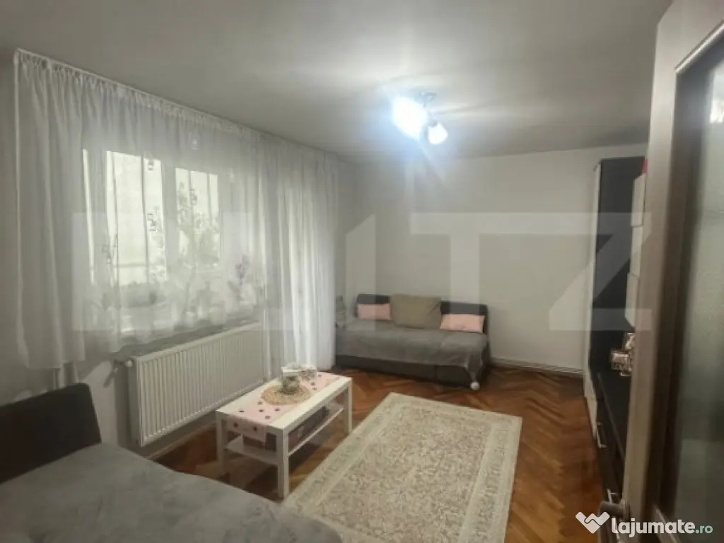 Apartament 3 camere, 65 mp + balcon 5 mp, mobilat și utilat