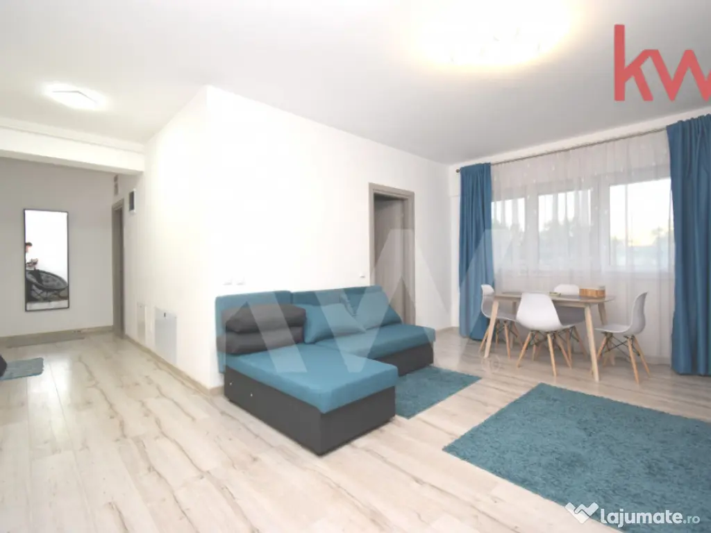 Apartament decomandat, bloc nou, complet mobilat, loc de par 