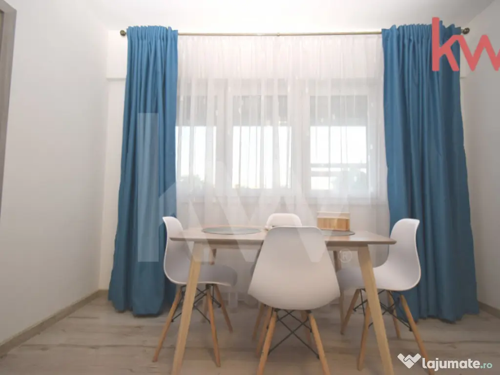 Apartament decomandat, bloc nou, complet mobilat, loc de par 