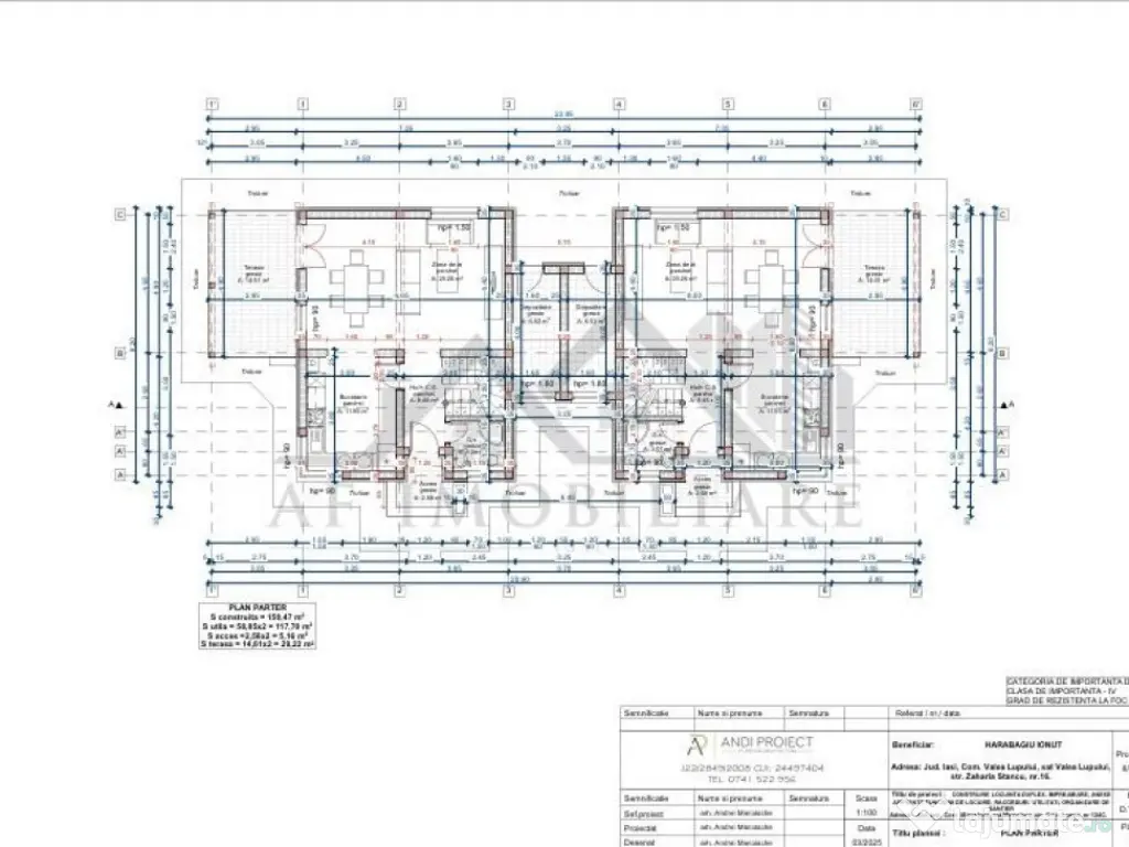 Miroslava teren 803mp cu Autorizatie de Constructie pentru d 