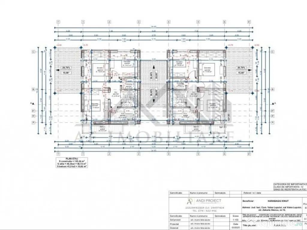 Miroslava teren 803mp cu Autorizatie de Constructie pentru d 