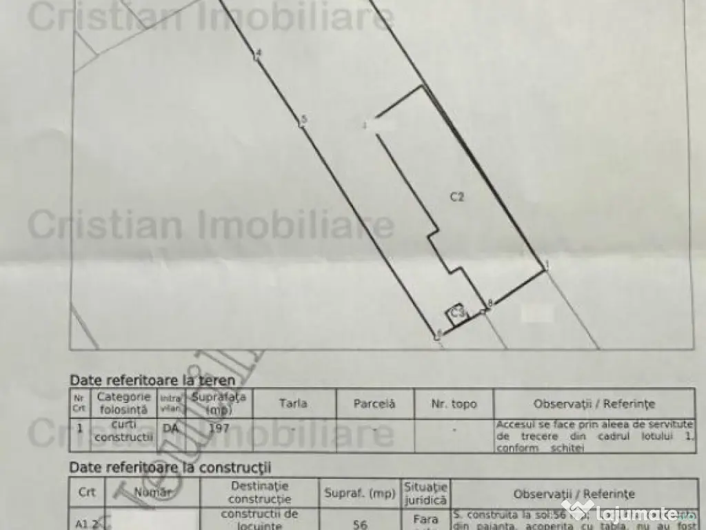 197 mp(8x25) , SUPER PRET 96Euro/mp str.Grivitei 