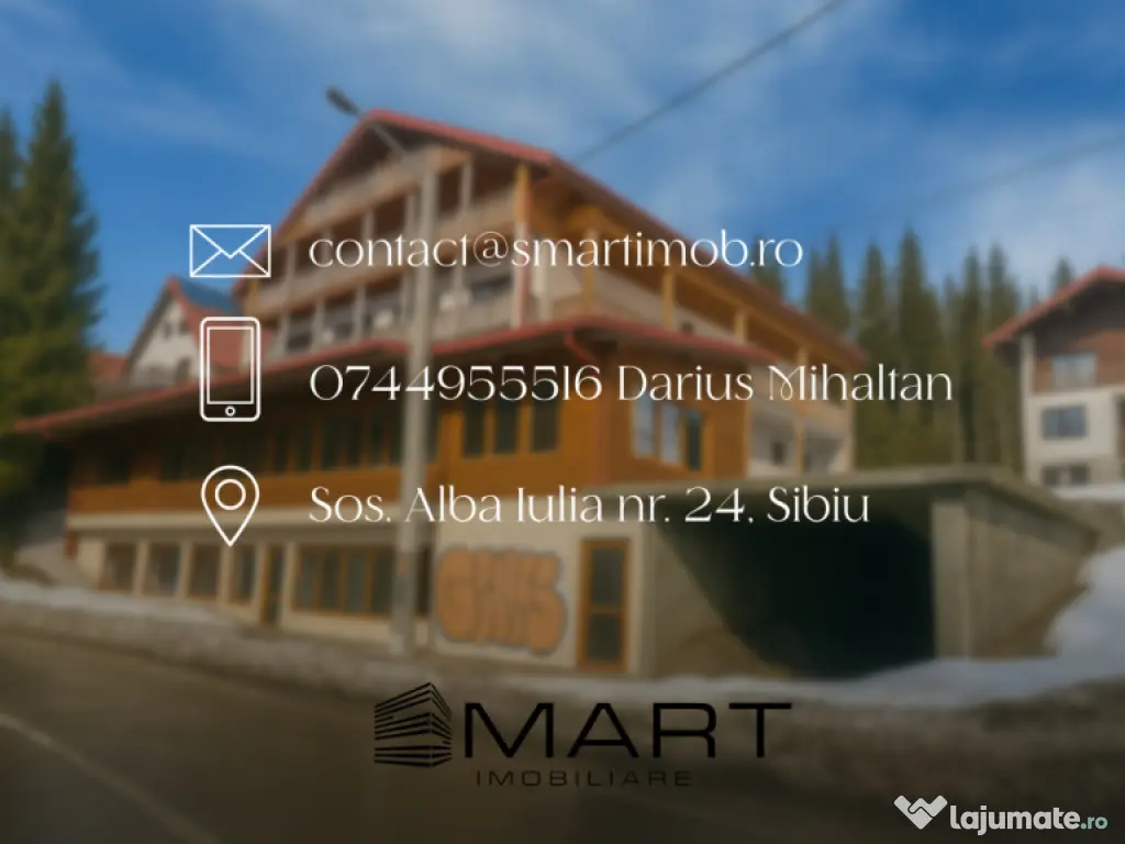 Hotel semifinisat 2300mp utili la Paltinis