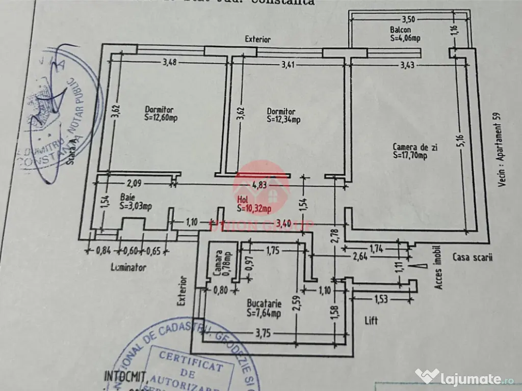 Apartament 3 Camere, Decomandat, Boxa Loc de Parcare, Casa d 