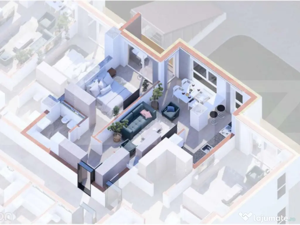 Apartament de vanzare, cu 1 camera, 50 mp, zona Aleea Sadove