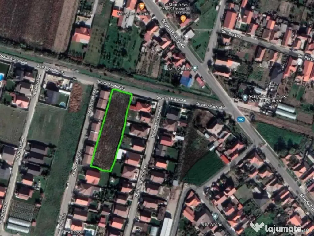 RECO teren intravilan in Santandrei 1608 mp 