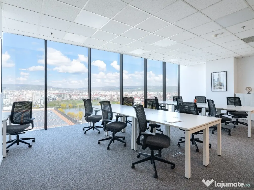 Spațiu de birou tip open-plan pentru 10 persoane în Regus Iulius