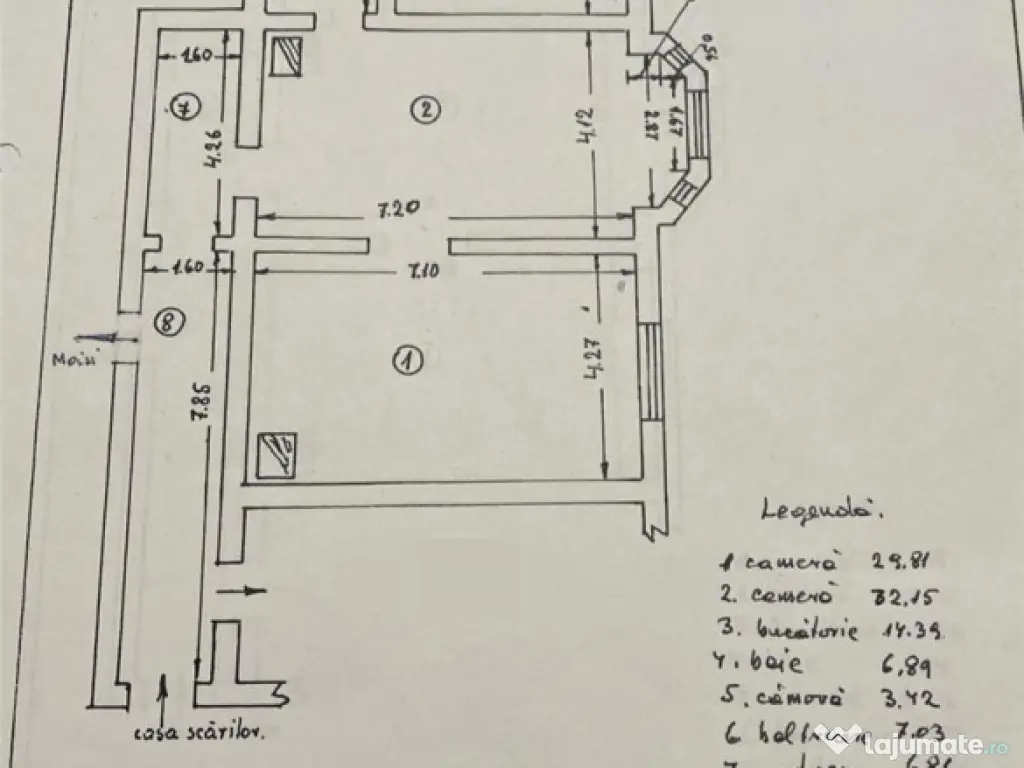Apartament clasic de doua camere zona Centrul Istoric 