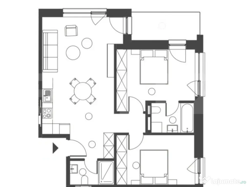 Comision 0 ! Somesului 15, Apartament 3 camere, Semicentral,