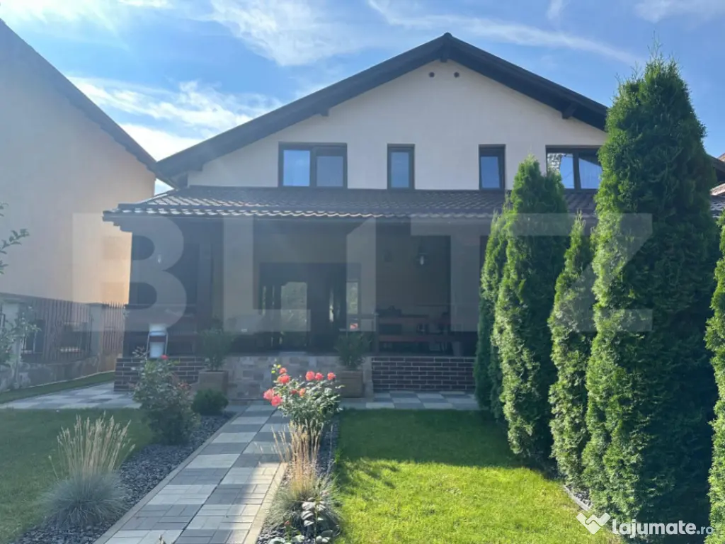 Casa moderna cu terasa, foisor, gradina 500mp
