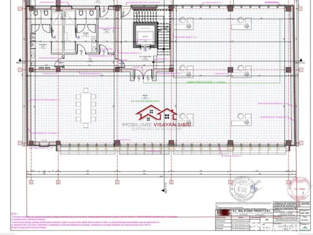 Cladire 1800 mp 82 loc.parcare,ultracentral, Sibiu,comision