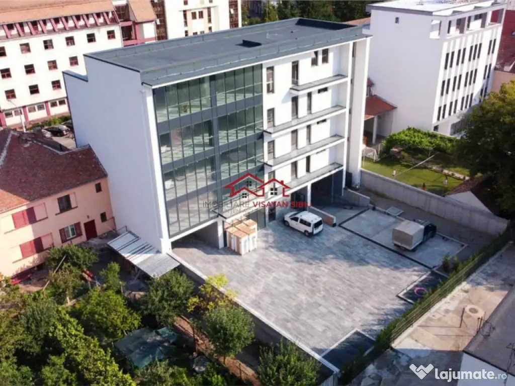 Cladire 1800 mp 82 loc.parcare,ultracentral, Sibiu,comision