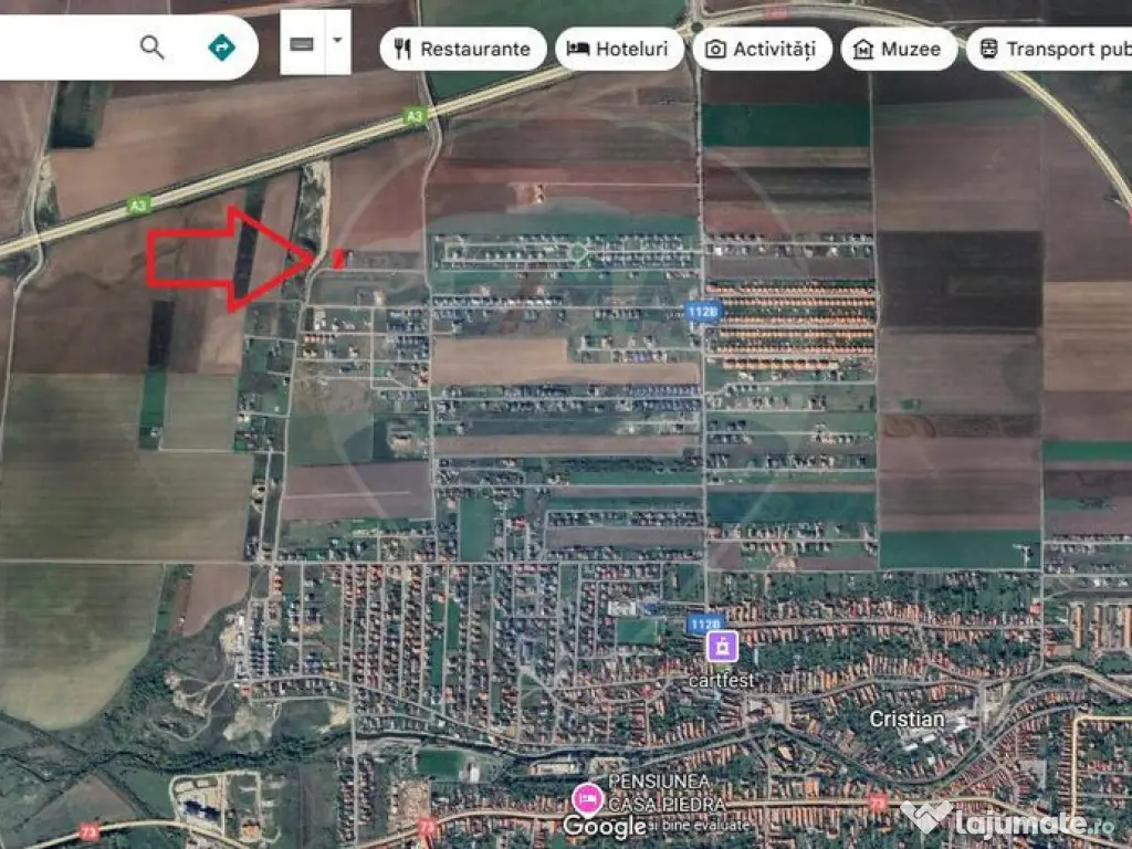 Comision 0 %! Teren de vânzare 686 mp, Cristian! 
