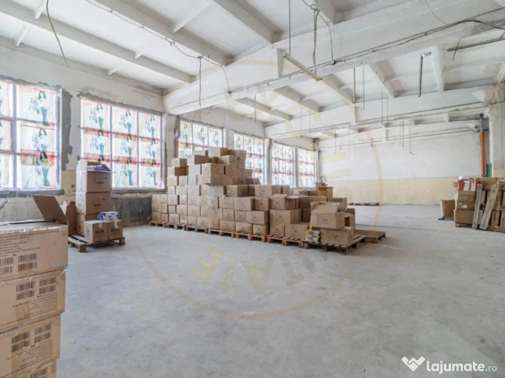 Spațiu industrial – 3.540 mp utili, birouri 600 mp, rand 