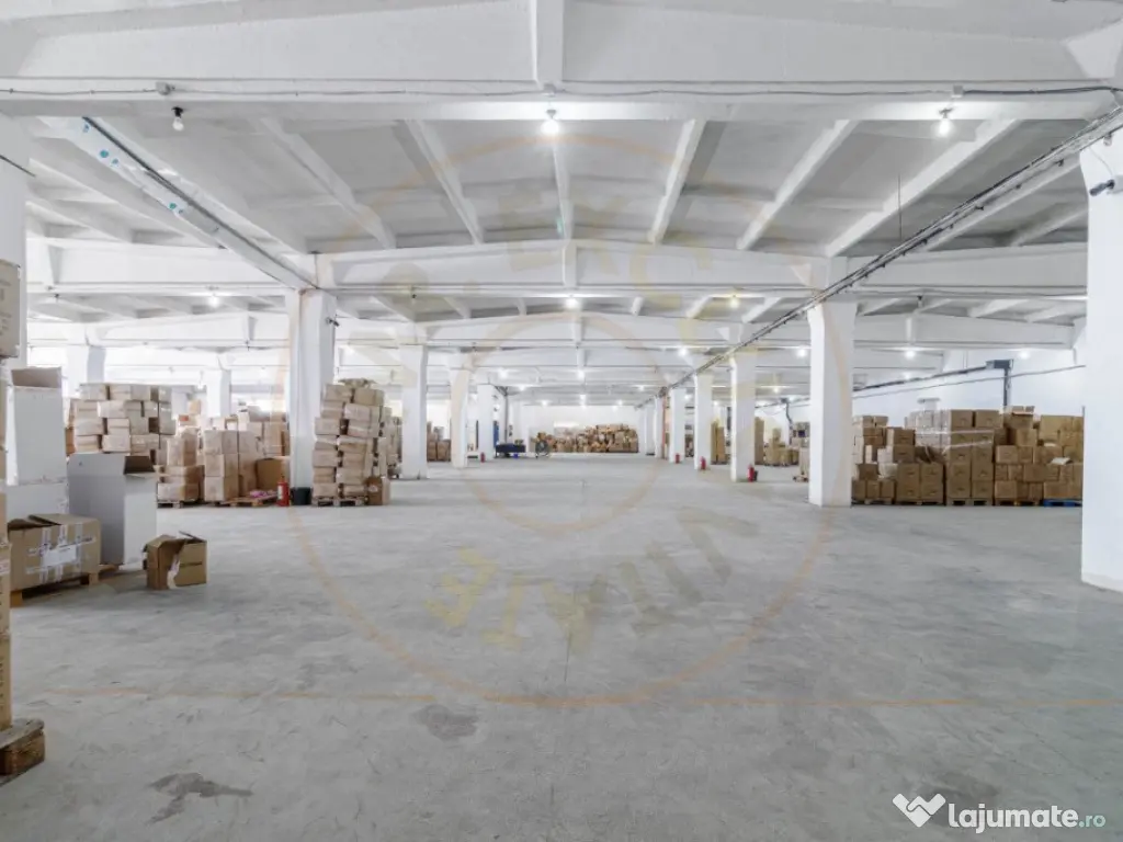 Spațiu industrial – 3.540 mp utili, birouri 600 mp, rand 