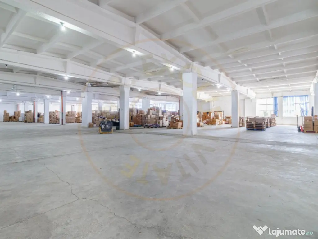 Spațiu industrial – 3.540 mp utili, birouri 600 mp, rand 
