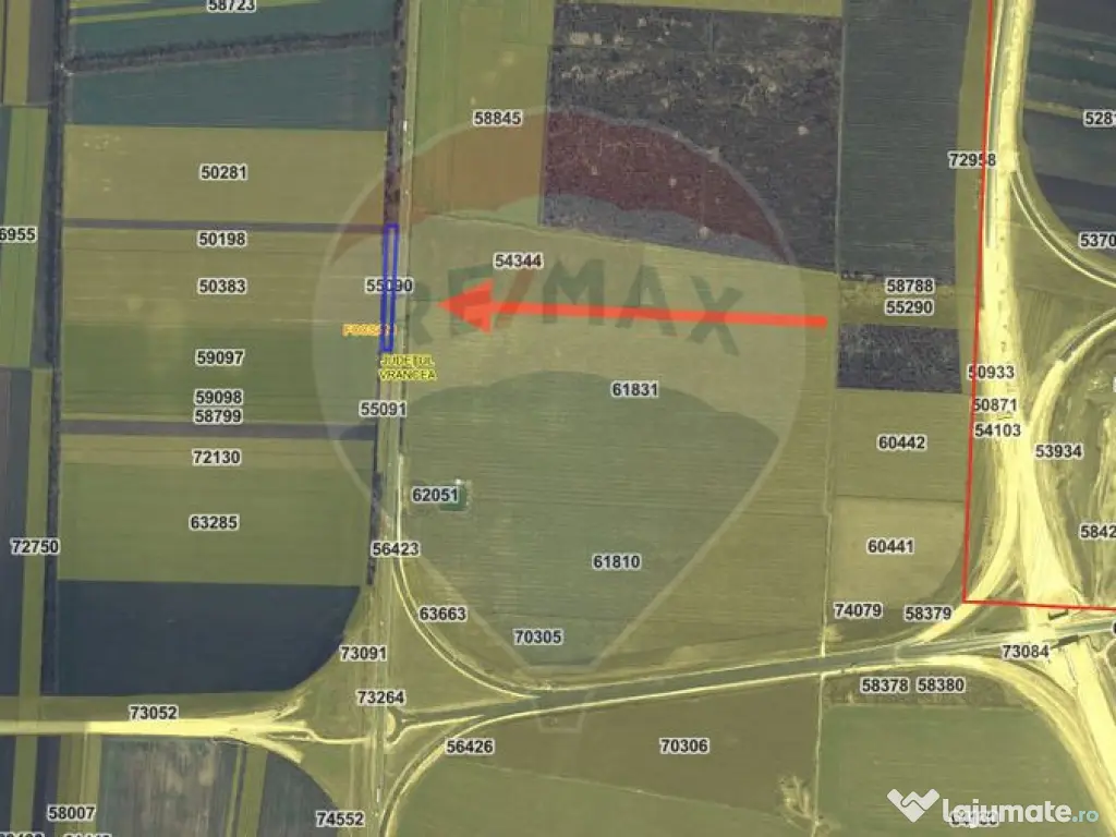 Teren Focsani DN E 85 nod Autostrada 