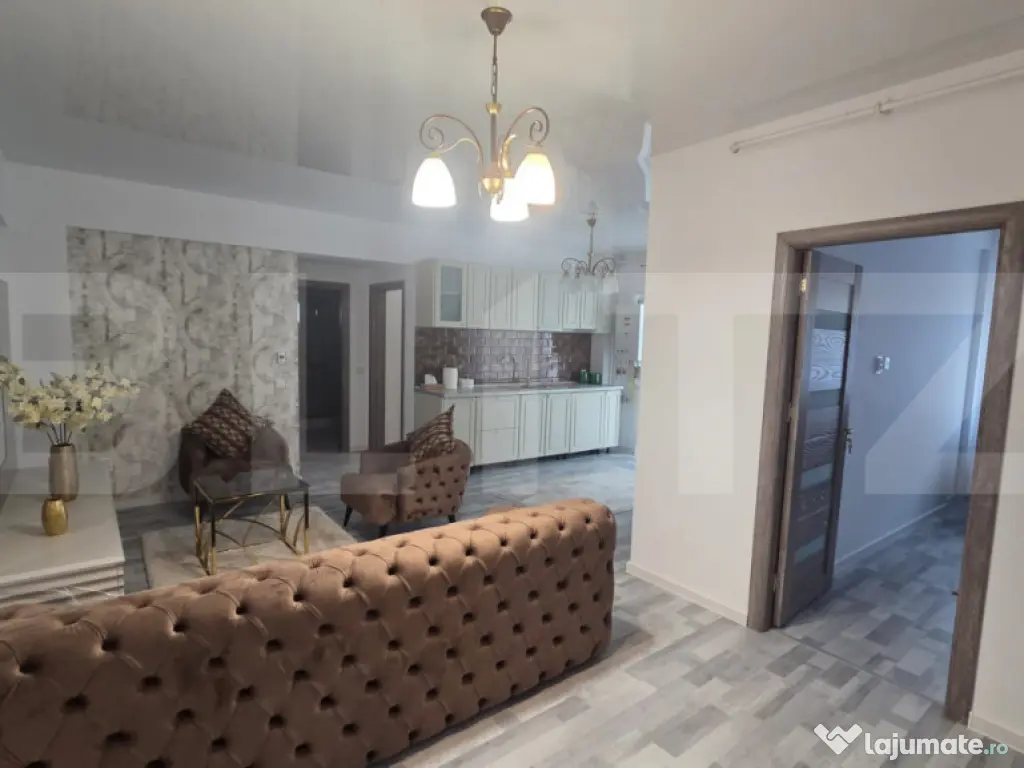 Apartament 3 camere, 71 mp, mobilat si utilat- Exterior Est,