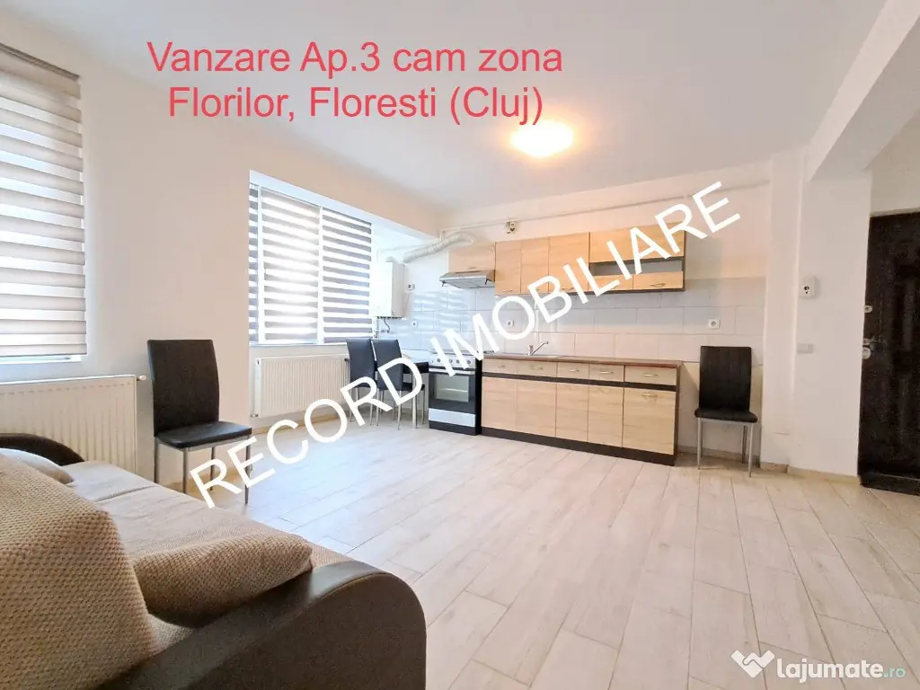 Apartament 3 camere, parcare zona Florilor in Floresti
