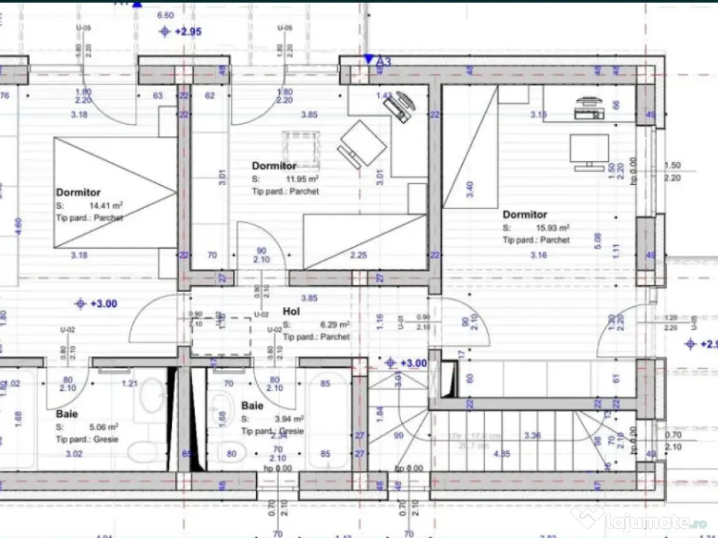 Casa individuala, semifinsata, Floresti