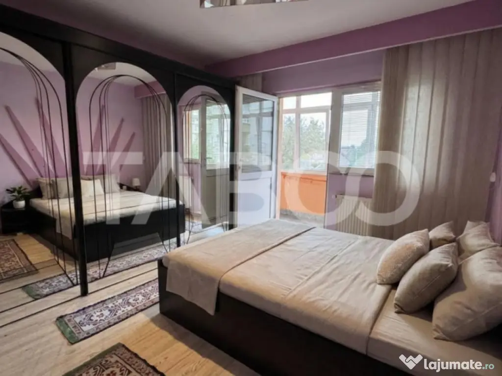 Apartament spatios cu 4 camere mobilat utilat 80mpu Turnisor 