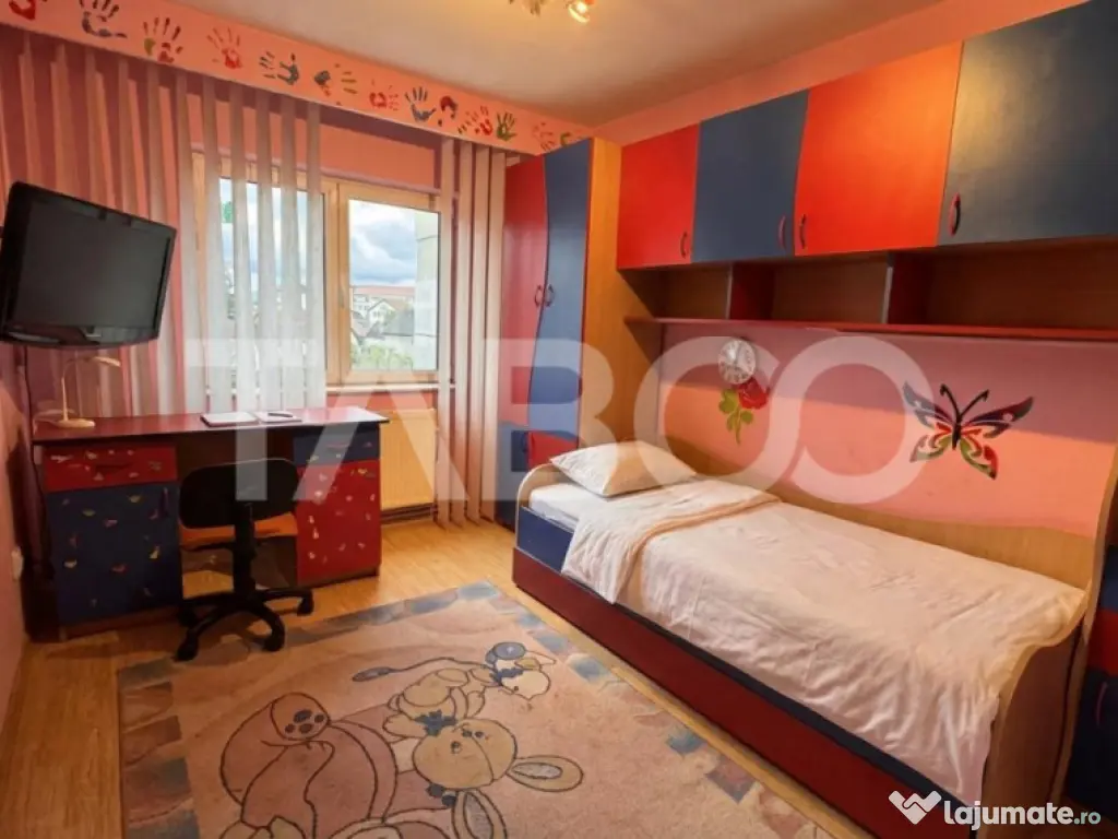 Apartament spatios cu 4 camere mobilat utilat 80mpu Turnisor 