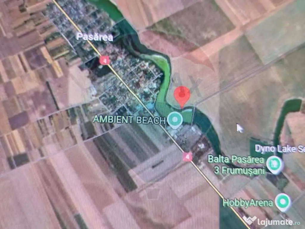 Teren Frumusani DN4 2000 mp + 5000 mp deschidere Lac Pasarea 