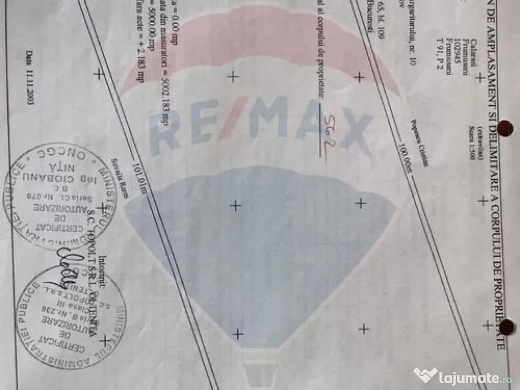 Teren Frumusani DN4 2000 mp + 5000 mp deschidere Lac Pasarea 