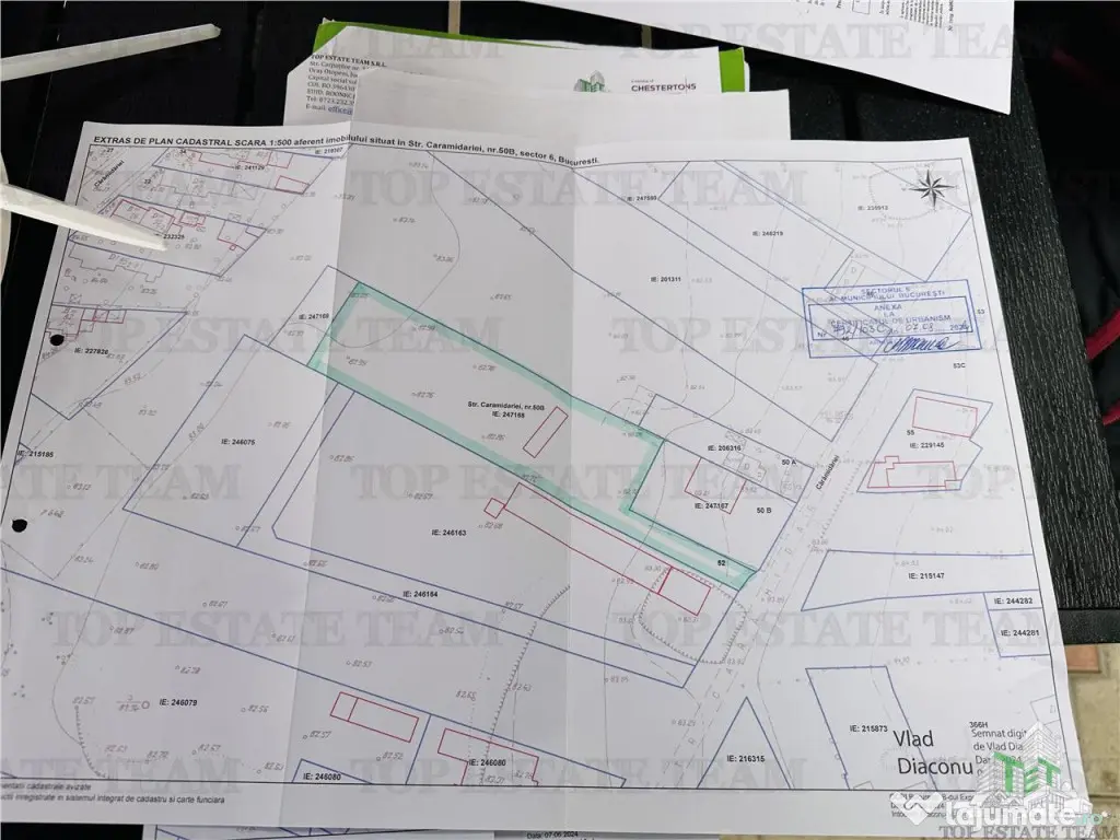 Teren intravilan 493 mp, superb, stradal la asfalt, GIULESTI 